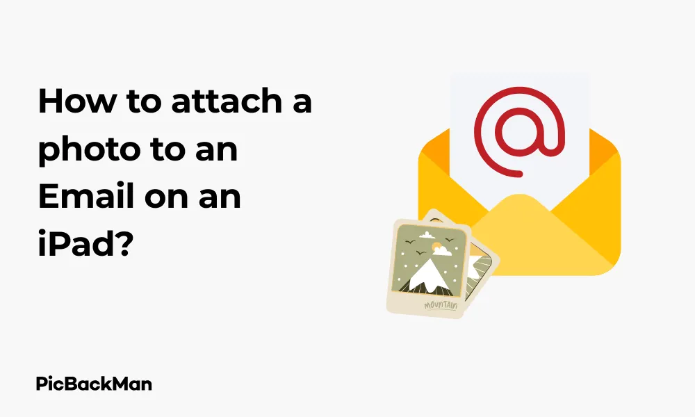 How to attach a photo to an Email on an iPad